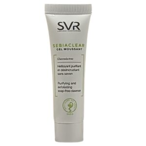 svr, sebiaclear, senza sapone, esfoliazione, mousse, per il viso, 10 ml *campione