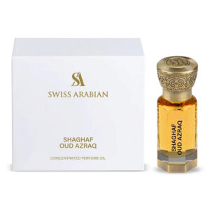 swiss arabian, shaghaf oud azraq, olio profumato, unisex, 12 ml