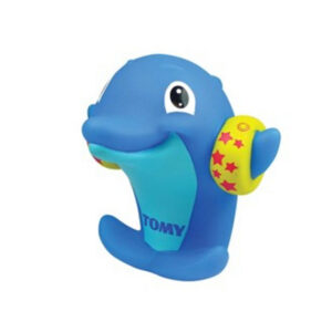 tomy, toomies, fischietti d'acqua siffl'eau, delfino da bagno, unisex, 9+ mesi