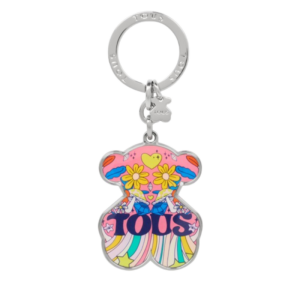 tous, magic flowers bear, portachiavi in metallo