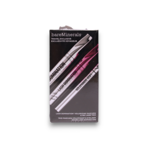 travel exclusive set bareminerals: lash domination, volumizing, mascara, intense black, 8.5 ml + lash domination, volumizing, mascara, black, 8.5 ml + lash domination, gel pencil eyeliner, black, 0.6 ml