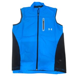 under armour, hga. armourvent, giacca sintetica sportiva da uomo, blu, taglia m