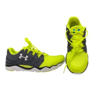under armour, micro g optimum, scarpe sportive, grigio/neon, per uomini
