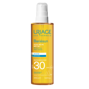 uriage, bariesun, tanning oil, spf30, 200 ml