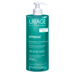 uriage, hyseac, anti imperfezioni, gel detergente, per il viso, 500 ml