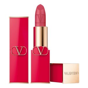valentino, rosso, opaco, rossetto cremoso, 102r, ricaricabile, 3.5 g