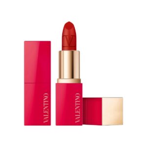 valentino, rosso, opaco, rossetto cremoso, 219a, ricaricabile, 3.5 g