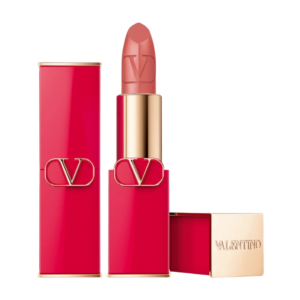 valentino, rosso, finitura satinata, rossetto cremoso, 101a, ricaricabile, 3.5 g