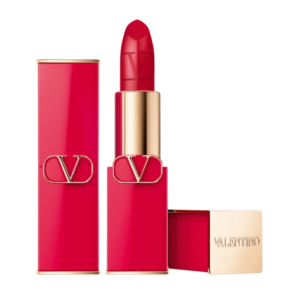 valentino, rosso, finitura satinata, rossetto cremoso, 22r, ricaricabile, 3.5 g
