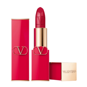 valentino, rosso, finitura satinata, rossetto cremoso, 300r, ricaricabile, 3.5 g