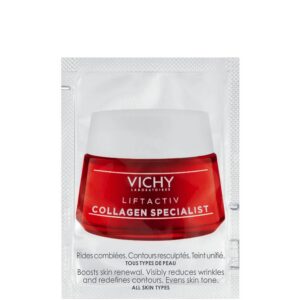 vichy, collagen specialist, collagene, antirughe, notte, panna, per il viso, 1.5 ml *campione