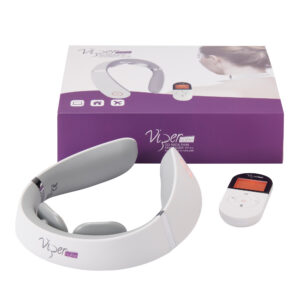 viperpharm, vipernake go neck pain, wireless with an ergonomic design, massaggiatori, per il collo, vp 0.1, bianco, unisex, adulto