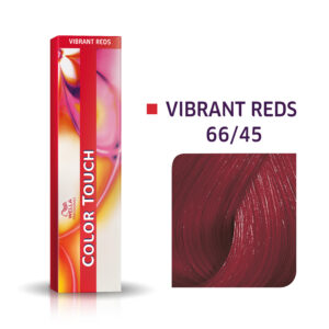 wella professionals, color touch, senza ammoniaca, tintura per capelli semi permanente, 66/45 dark intense red mahogany blonde, 60 ml