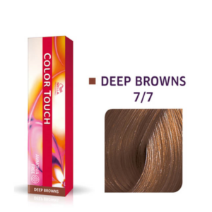 wella professionals, color touch, senza ammoniaca, tintura per capelli semi permanente, 7/7 medium chestnut blond, 60 ml