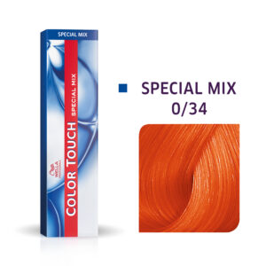 wella professionals, color touch special mix, senza ammoniaca, tintura per capelli semi permanente, 0/34 golden red, 60 ml
