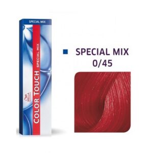 wella professionals, color touch special mix, senza ammoniaca, tintura per capelli semi permanente, 0/45 red mahogany, 60 ml