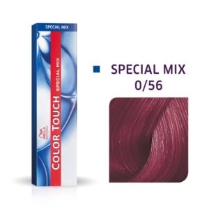 wella professionals, color touch special mix, senza ammoniaca, tintura per capelli semi permanente, 0/56 mahogany, 60 ml