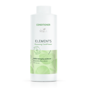 wella professionals, elements renewing, senza silicone, balsamo per capelli, anti crespo, 1000 ml