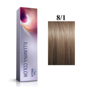 wella professionals, illumina color, tinta per capelli permanente, 8/1 , 60 ml