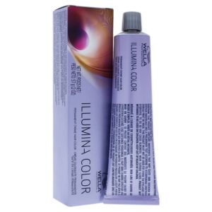 wella professionals, illumina color, tinta per capelli permanente, 8/38 light blonde golden blue, 60 ml