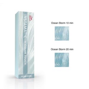 wella professionals, instamatic by color touch, senza ammoniaca, tintura per capelli semi permanente, ocean storm, 60 ml