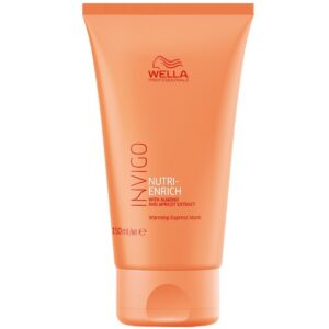 wella professionals, invigo nutri enrich, estratto di mandorla e albicocca, maschera crema trattamento capelli, per lucentezza e morbidezza, 150 ml
