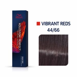 wella professionals, koleston perfect me+, tinta per capelli permanente, 44/66 medium brown intensive violet intensive, 60 ml