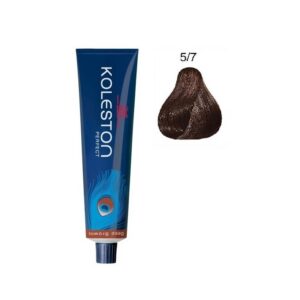 wella professionals, koleston perfect, tinta per capelli permanente, 5/7 light brown brown, 60 ml
