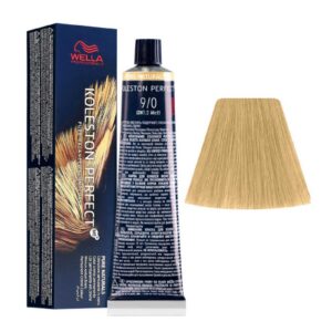 wella professionals, koleston perfect me+, tinta per capelli permanente, 9/0 lightest natural blonde, 60 ml