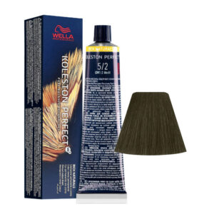 wella professionals, koleston perfect me+, tinta per capelli permanente, 5/2 matte light chestnut, 60 ml