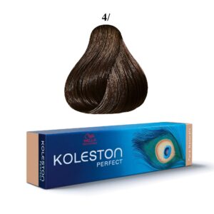 wella professionals, koleston perfect, tinta per capelli permanente, 4/ medium brown, 60 ml
