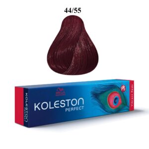 wella professionals, koleston perfect, tinta per capelli permanente, 44/55 medium brown intensive mahogany intensive, 60 ml