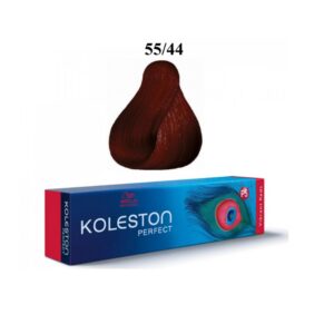 wella professionals, koleston perfect, tinta per capelli permanente, 55/44 intense light brown red red, 60 ml