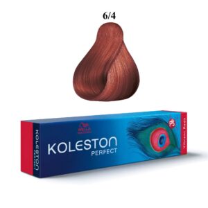 wella professionals, koleston perfect, tinta per capelli permanente, 6/4 dark blonde red, 60 ml