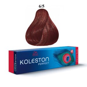 wella professionals, koleston perfect, tinta per capelli permanente, 6/5 dark blonde mahogany, 60 ml