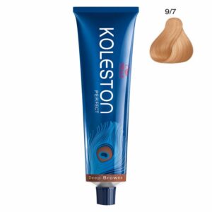 wella professionals, koleston perfect, tinta per capelli permanente, 9/7 very light brown blonde, 60 ml