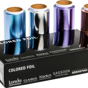 impostare, wella professionals, wella professionals, foil di alluminio per parrucchieri, multicolore, 4 pz