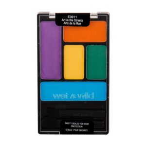 wet n wild, color icon, palette di ombretti, e3911, arte nelle strade, 5 sfumature, 6 g