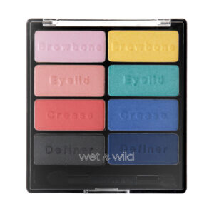 wet n wild, color icon, palette di ombretti, e7371, bambino manifesto, 8 sfumature, 6 g