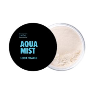 wibo, aqua mist, collagene, riparazione, cipria fissante libera, 10 g