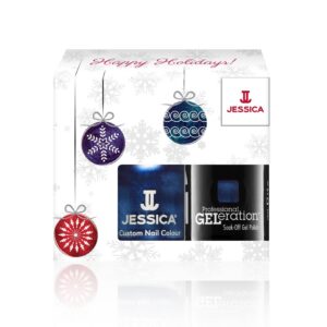 winter set jessica: custom colors, nail polish, light up the sky, 14.8 ml + professional geleration, semi permanent nail polish, light up the sky, 15 ml