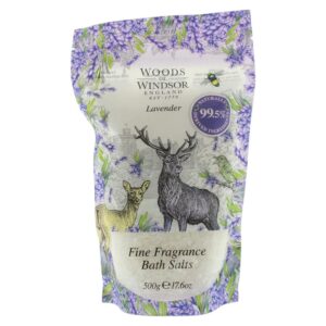 woods of windsor, lavender, naturale, ringiovanito, lavanda, sali da bagno, 500 g