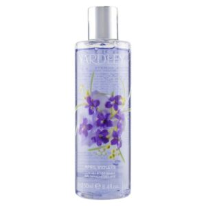 yardley, april violets, viola, detergente per il corpo, 250 ml