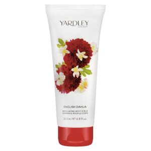 yardley, english dahlia, esfoliazione, scrub per il corpo, 200 ml