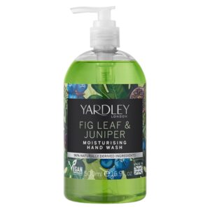 yardley, fig leaf & juniper milk, idratante, gel per le mani, 500 ml