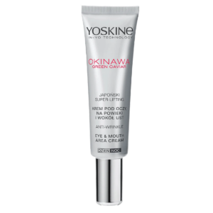 yoskine, okinawa, caviale verde, antirughe, giorno & notte, crema per gli occhi, 15 ml